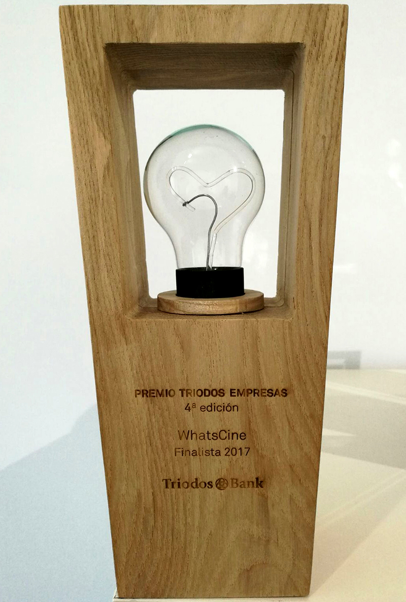 WhatsCine finalista en los premios Triodos Empresas WhatsCine finalista en los premios Triodos Empresas
